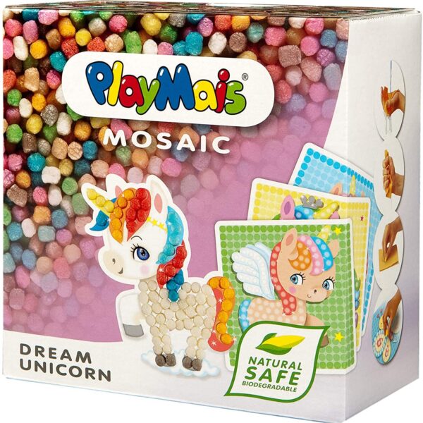 PlayMais Mosaic Dream Unicorn Creative Craft kit for Girls & Boys from 3 Years