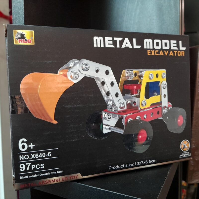 metal model excavator